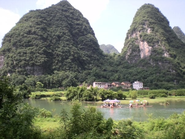 Biking and Rafting in Yangshuo, China